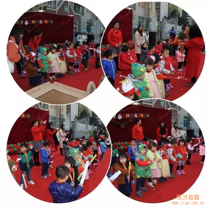 喜樂•歡聚•給予，盡在四川省成都市溫江區(qū)時(shí)代西錦偉才幼兒園圣誕活動(dòng)